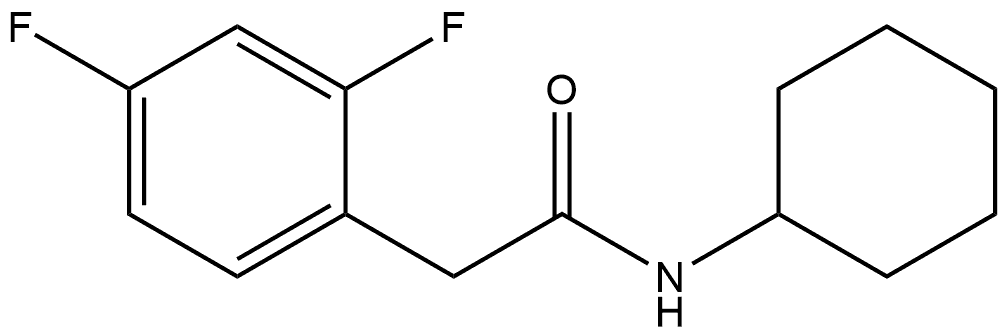 N-Cyclohexyl-2,4-difluorobenzeneacetamide Structure