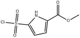 1H-Pyrrole-2-carboxylic acid, 5-(chlorosulfonyl)-, methyl ester Structure