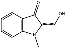 3H-Indol-3-one,1,2-dihydro-2-(hydroxymethylene)-1-methyl-(9CI) 구조식 이미지