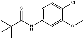 Propanamide, N-(4-chloro-3-methoxyphenyl)-2,2-dimethyl- 구조식 이미지