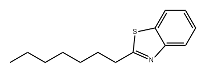 Benzothiazole, 2-heptyl- Structure