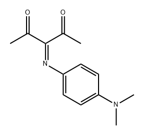 2,4-Pentanedione, 3-[[4-(dimethylamino)phenyl]imino]- 구조식 이미지