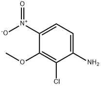 Benzenamine, 2-chloro-3-methoxy-4-nitro- Structure