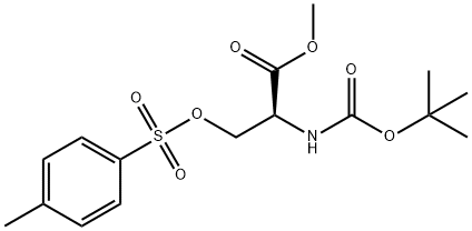 Serine, N-[(1,1-dimethylethoxy)carbonyl]-, methyl ester, 4-methylbenzenesulfonate (ester) (9CI) Structure