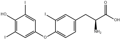 3,3',5'-D,L-triiodothyronine 구조식 이미지