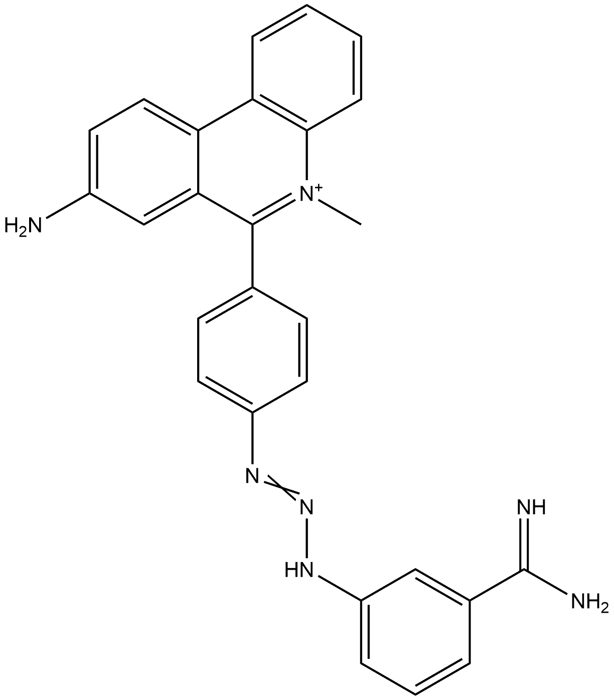 Isometamidium Impurity 10 구조식 이미지