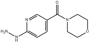 Methanone, (6-hydrazinyl-3-pyridinyl)-4-morpholinyl- Structure