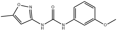 1-(3-Methoxyphenyl)-3-(5-methylisoxazol-3-yl)urea 구조식 이미지