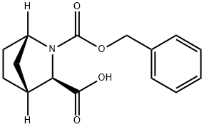 2-Azabicyclo[2.2.1]heptane-2,3-dicarboxylic acid, 2-(phenylmethyl) ester, (1S,3R,4R)- Structure