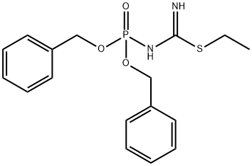 Carbamimidothioic acid, [bis(phenylmethoxy)phosphinyl]-, ethyl ester (9CI) Structure
