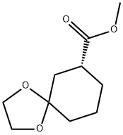 1,4-Dioxaspiro[4.5]decane-7-carboxylic acid, methyl ester, (R)- (9CI) Structure