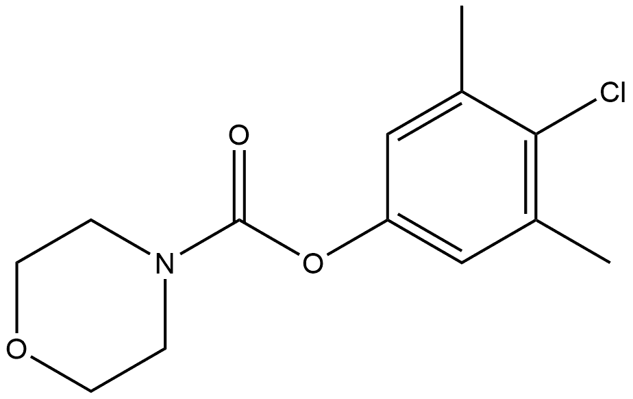 4-Chloro-3,5-dimethylphenyl 4-morpholinecarboxylate Structure