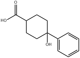 Cyclohexanecarboxylic acid, 4-hydroxy-4-phenyl- 구조식 이미지