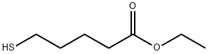 Pentanoic acid, 5-mercapto-, ethyl ester Structure