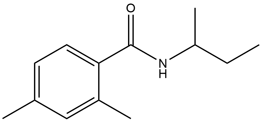 2,4-Dimethyl-N-(1-methylpropyl)benzamide Structure