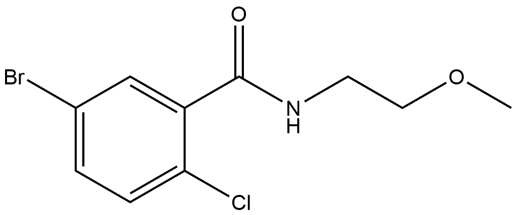 5-Bromo-2-chloro-N-(2-methoxyethyl)benzamide Structure