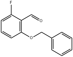 Benzaldehyde, 2-fluoro-6-(phenylmethoxy)- Structure