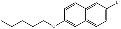 Naphthalene, 2-bromo-6-(pentyloxy)- Structure