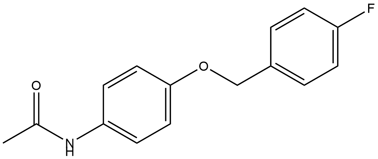 N-[4-[(4-Fluorophenyl)methoxy]phenyl]acetamide Structure