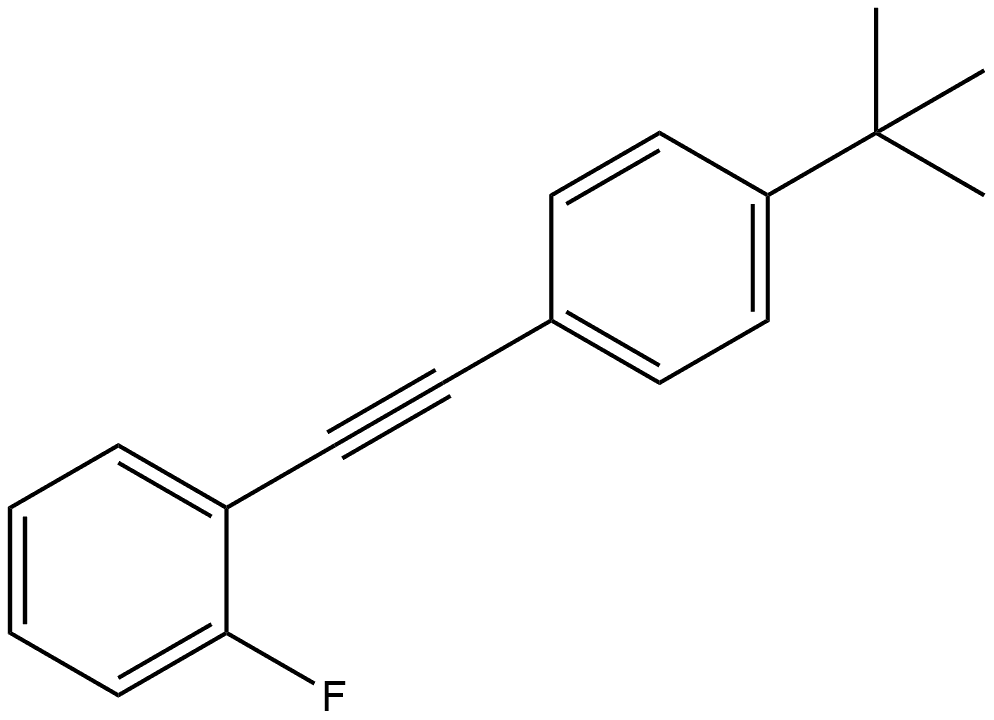 1-[2-[4-(1,1-Dimethylethyl)phenyl]ethynyl]-2-fluorobenzene Structure