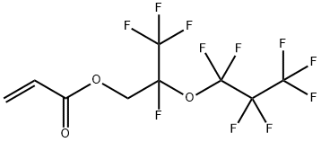 2-Propenoic acid, 2,3,3,3-tetrafluoro-2-(1,1,2,2,3,3,3-heptafluoropropoxy)propyl ester Structure