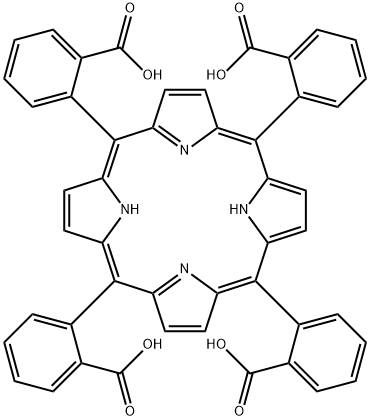 Benzoic acid, 2,2',2'',2'''-(21H,23H-porphine-5,10,15,20-tetrayl)tetrakis- Structure