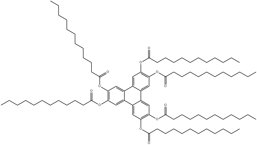 Dodecanoic acid, 2,3,6,7,10,11-triphenylenehexayl ester (9CI) Structure