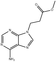 9H-Purine-9-propanoic acid, 6-amino-, methyl ester Structure