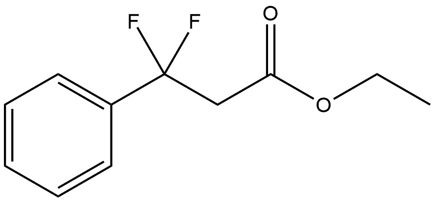 Benzenepropanoic acid, β,β-difluoro-, ethyl ester Structure