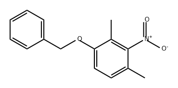 Benzene, 1,3-dimethyl-2-nitro-4-(phenylmethoxy)- Structure