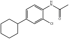 N-(2-Chloro-4-cyclohexylphenyl)acetamide Structure