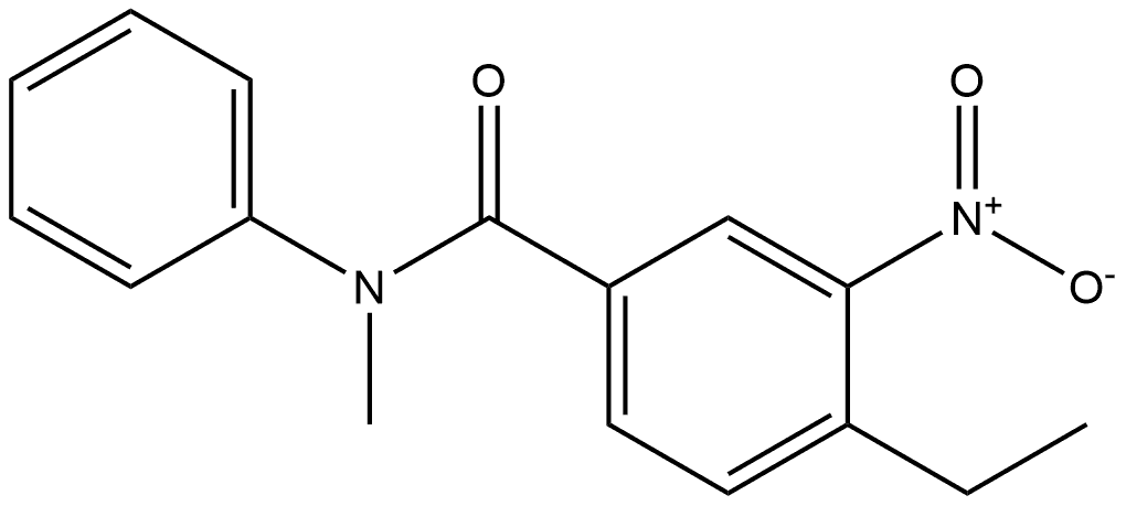 4-ethyl-N-methyl-3-nitro-N-phenylbenzamide Structure