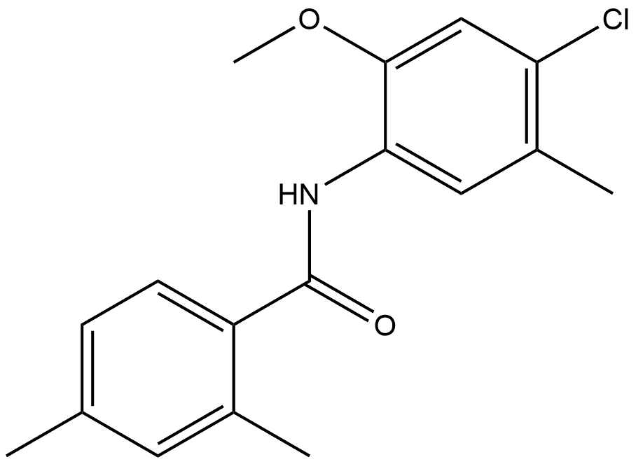 N-(4-Chloro-2-methoxy-5-methylphenyl)-2,4-dimethylbenzamide Structure