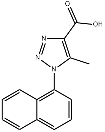 5-Methyl-1-(naphthalen-1-yl)-1H-1,2,3-triazole-4-carboxylic acid Structure