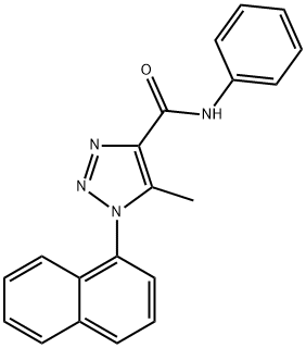 5-Methyl-1-(naphthalen-1-yl)-N-phenyl-1H-1,2,3-triazole-4-carboxamide Structure