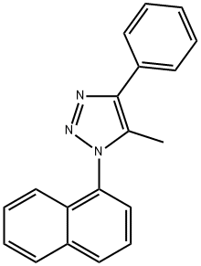 5-Methyl-1-(naphthalen-1-yl)-4-phenyl-1H-1,2,3-triazole Structure