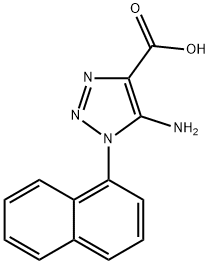 5-Amino-1-(naphthalen-1-yl)-1H-1,2,3-triazole-4-carboxylic acid 구조식 이미지
