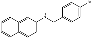 2-Naphthalenamine, N-[(4-bromophenyl)methyl]- Structure
