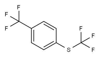 Benzene, 1-(trifluoromethyl)-4-[(trifluoromethyl)thio]- Structure