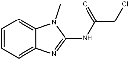 Acetamide, 2-chloro-N-(1-methyl-1H-benzimidazol-2-yl)- 구조식 이미지