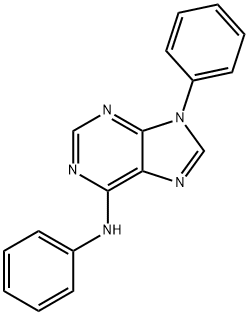 9H-Purin-6-amine, N,9-diphenyl- Structure