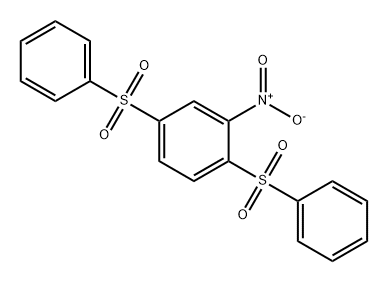 Benzene, 2-nitro-1,4-bis(phenylsulfonyl)- Structure