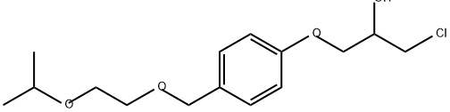 2-Propanol, 1-chloro-3-[4-[[2-(1-methylethoxy)ethoxy]methyl]phenoxy]- 구조식 이미지