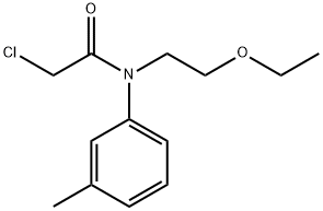 Acetamide, 2-chloro-N-(2-ethoxyethyl)-N-(3-methylphenyl)- 구조식 이미지