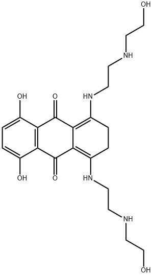 5,8-Dihydroxy-1,4-bis-[2-(2-hydroxy-ethylamino)-ethylamino]-2,3-dihydro-anthraquinone 구조식 이미지