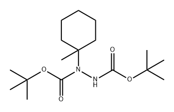 1,2-Hydrazinedicarboxylic acid, 1-(1-methylcyclohexyl)-, 1,2-bis(1,1-dimethylethyl) ester Structure