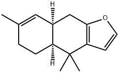 Naphtho[2,3-b]furan, 4,4a,5,6,8a,9-hexahydro-4,4,7-trimethyl-, (4aS,8aR)- Structure