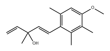 1,4-Pentadien-3-ol, 1-(4-methoxy-2,3,6-trimethylphenyl)-3-methyl-, (E)- (9CI) Structure