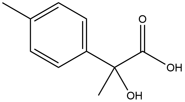 Benzeneacetic acid, α-hydroxy-α,4-dimethyl- 구조식 이미지
