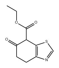 7-Benzothiazolecarboxylic acid, 4,5,6,7-tetrahydro-6-oxo-, ethyl ester 구조식 이미지